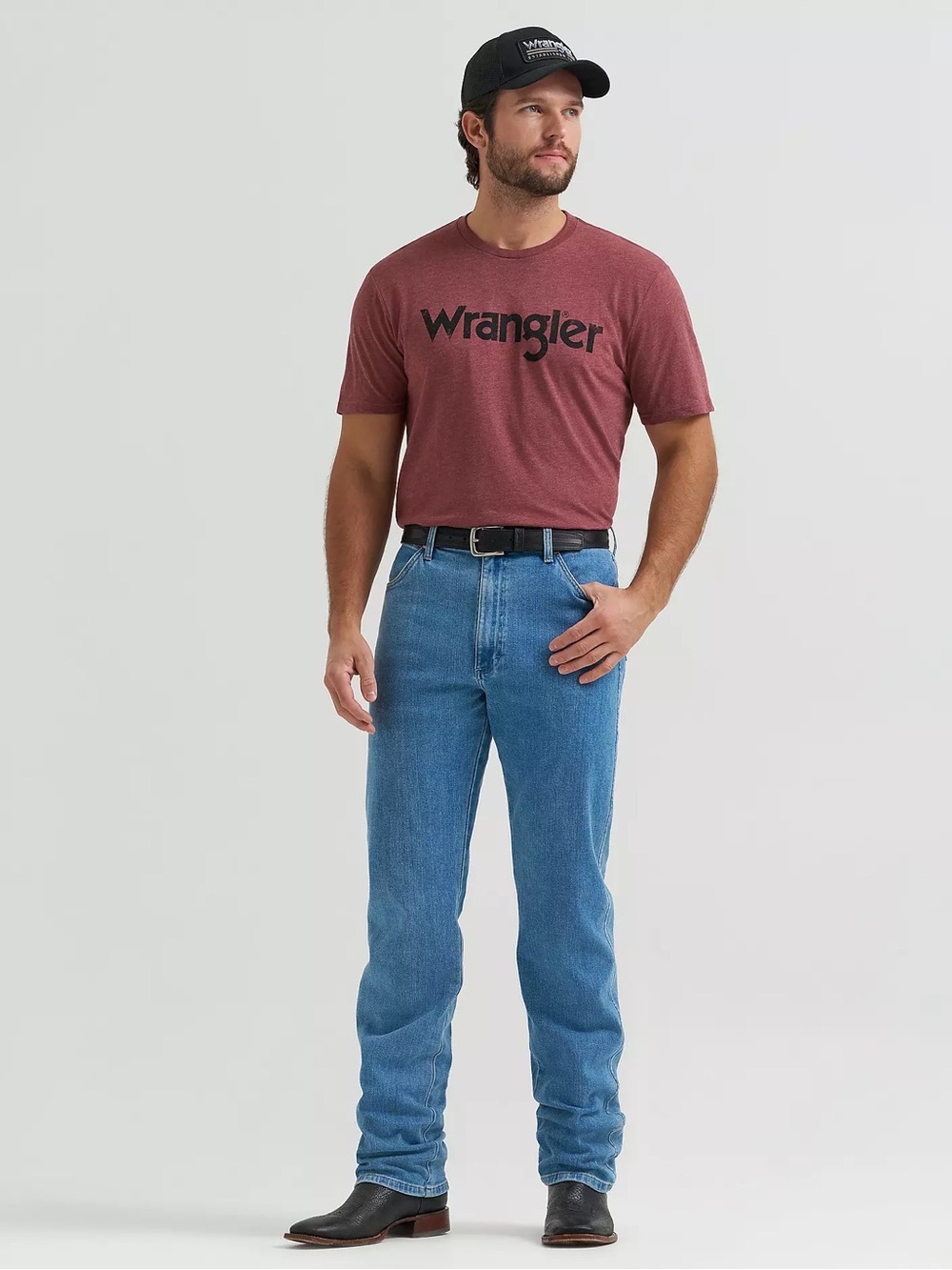 Wrangler Men's Straight-Leg Light Blue Jeans